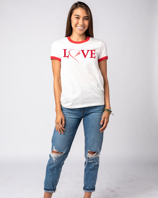 Love Red Ringer T-Shirt