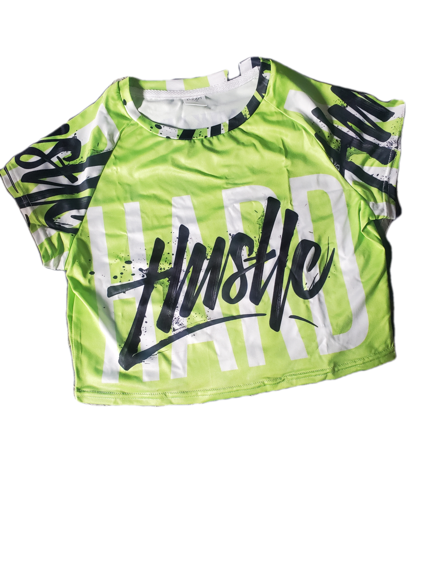 Hustle Raglan Cropped T-shirt