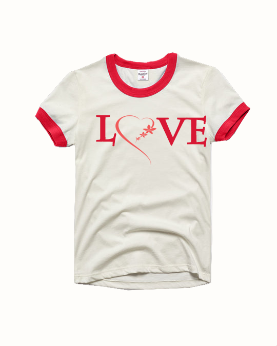 Love Red Ringer T-Shirt